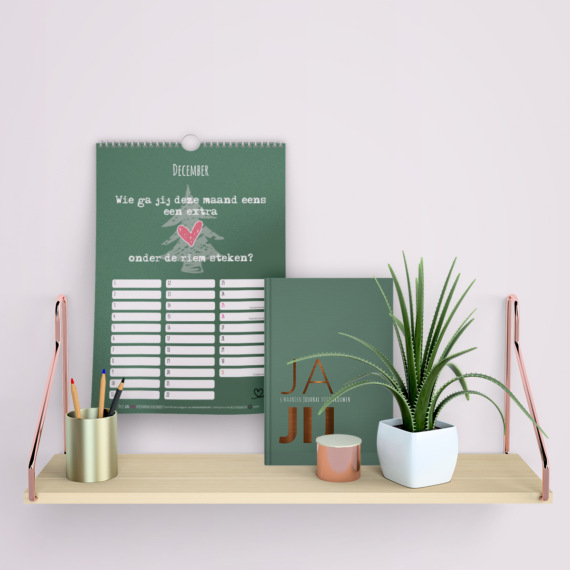 Journal-kalender-journal-schap-groen