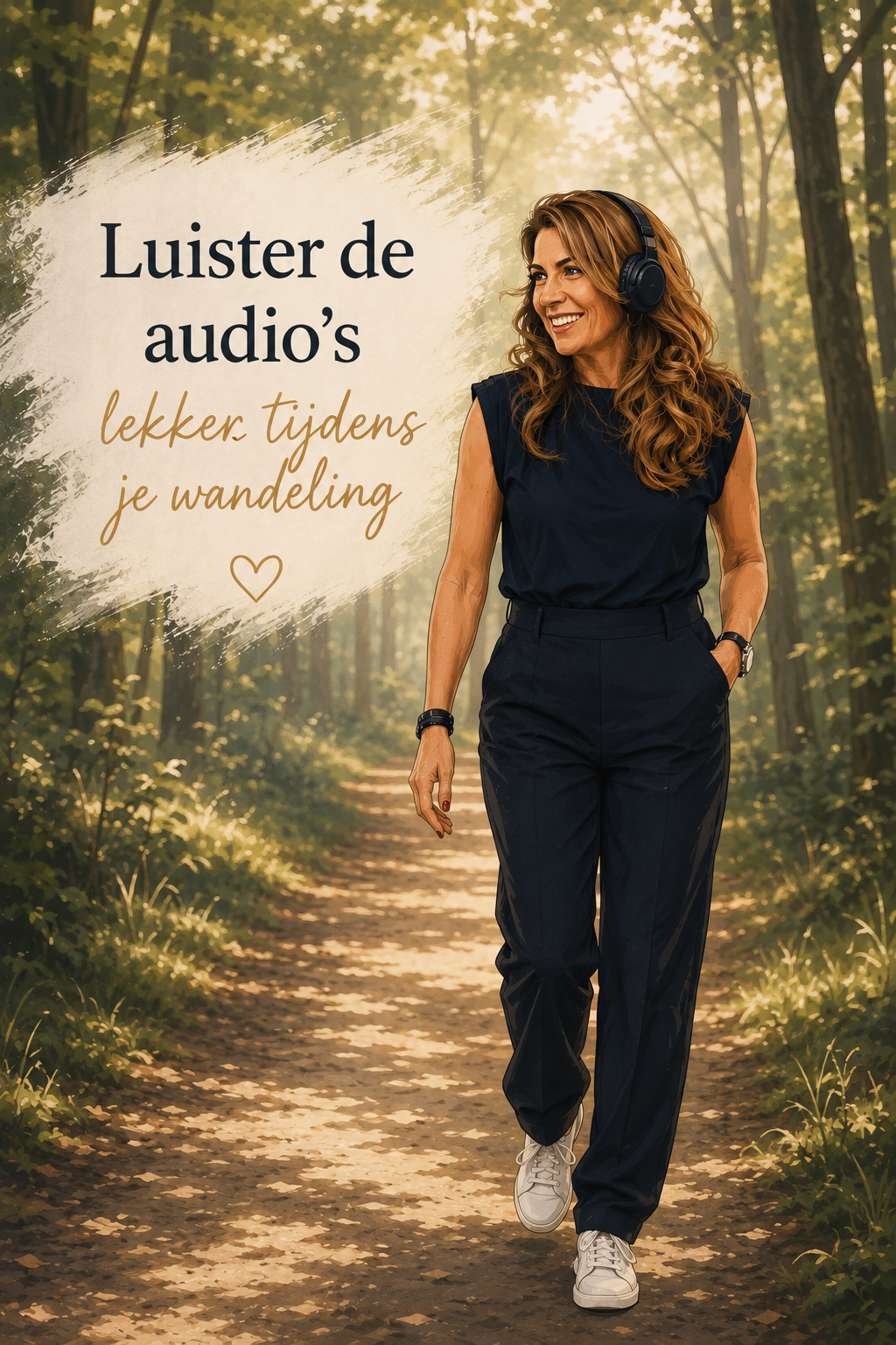 Luister de audio's lekker tijdens je wandeling
